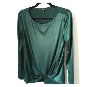 Halogen festive top, with twist tie front.